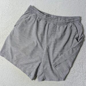 Lululemon Pace Breaker Shorts Mens L Grey Heathered Athletic 7"ins Stretch